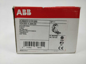 ABB 2CSB203101R1250 DDA203 A-25/0.03