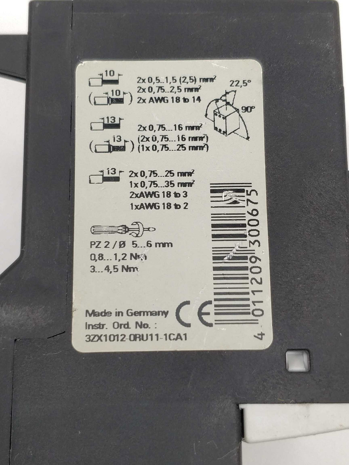 Siemens 3RU1136-4FB0 Overload relay