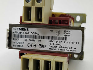 Siemens 4AM2342-5AT10-0FA0 Transformer