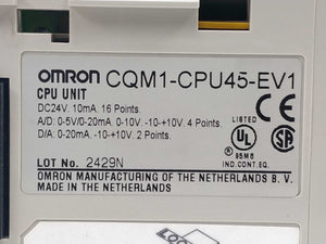 OMRON CQM1-CPU45-EV1 CPU unit 24V 10mA 16Points