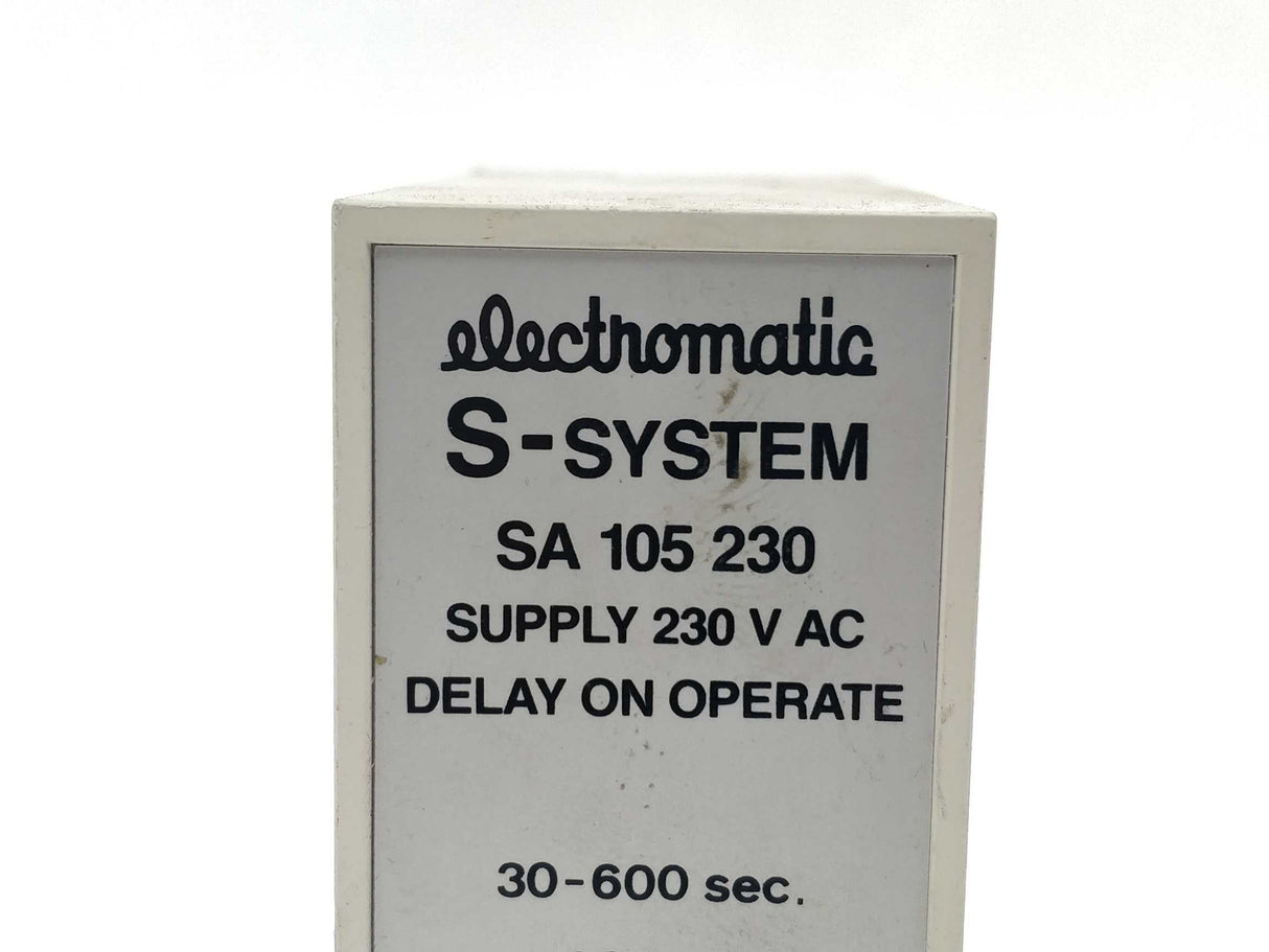 Electromatic SA105230 Relay Delay on Operate