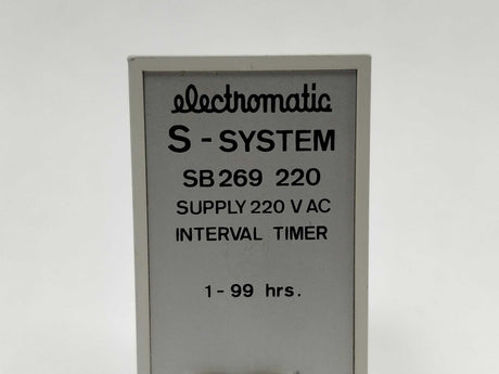 Electromatic SB269220 INTERVAL TIMER