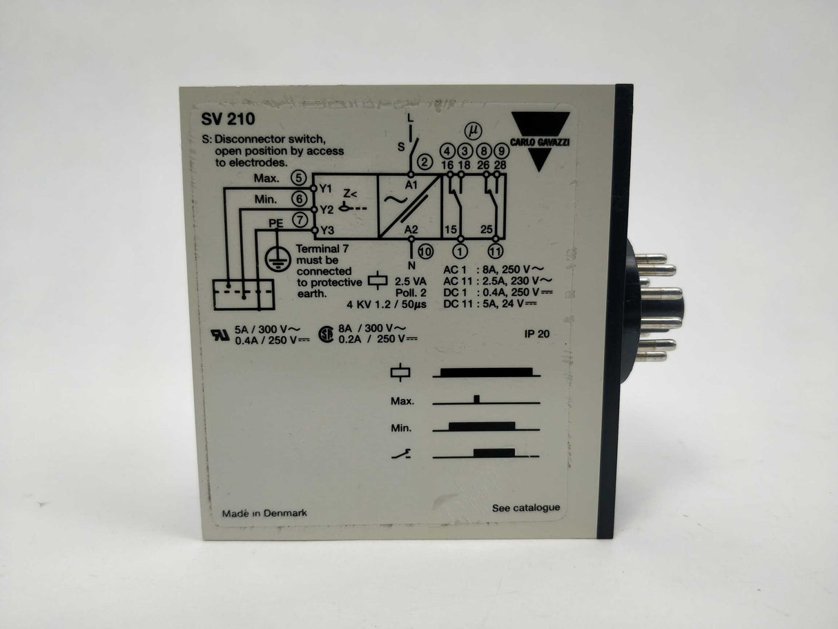 Carlo Gavazzi SV 210 024 COND. LIQUIDS DUAL LEVEL RELAY