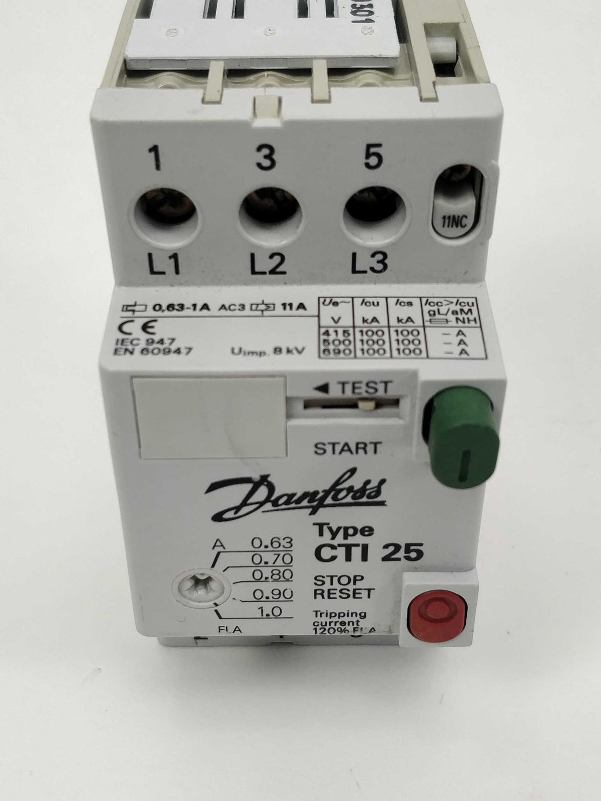 Danfoss 047B3144 CTI 25, 0.63-1.0A Circuit breaker