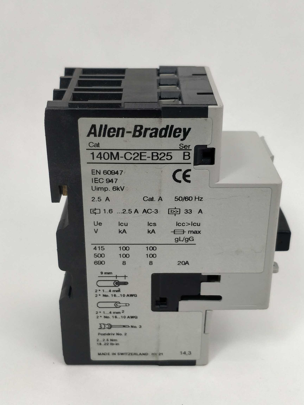 AB 140M-C2E-B25 Ser. B Motor protector circuit breaker