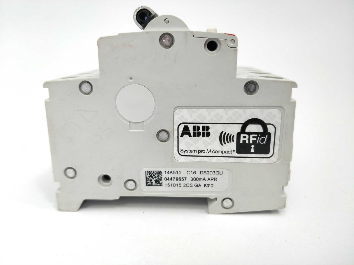 ABB 2CSR256440R3164 DS203NC C16 APR300 RCBO Residual Current Breaker