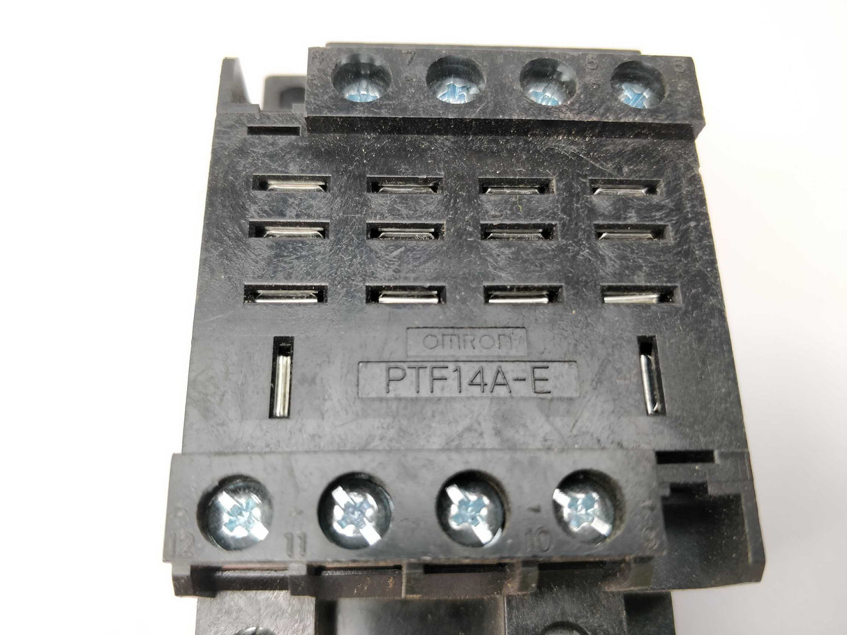 OMRON PTF14A-E RELAY SOCKET 14 POS DIN RAIL