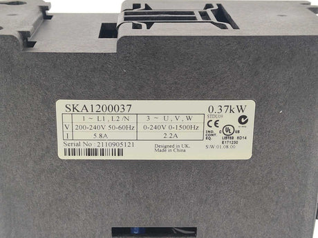 Emerson SKA1200037 Commander SK 0.37kW