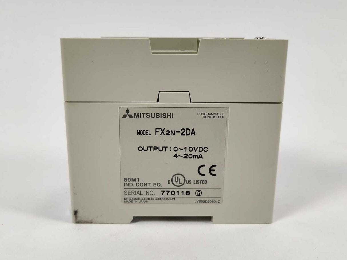 Mitsubishi FX2N-2DA Programmable Controller 0~10VDC 4~20 mA