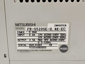 Mitsubishi FR-S520SE-0. 4K-EC S500 Inverter 0,4kW