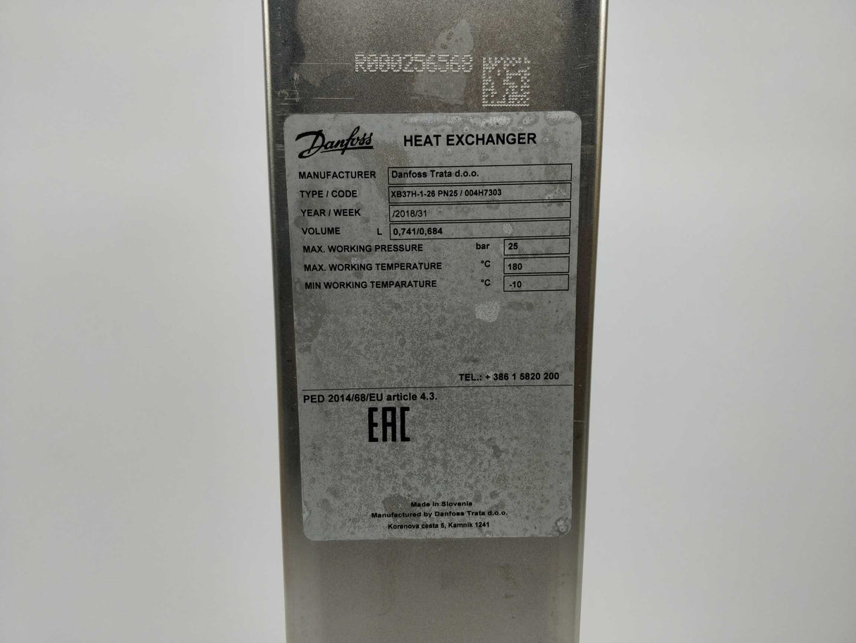 Danfoss 004H7303 XB37H-1-26 PN25 Heat exchanger