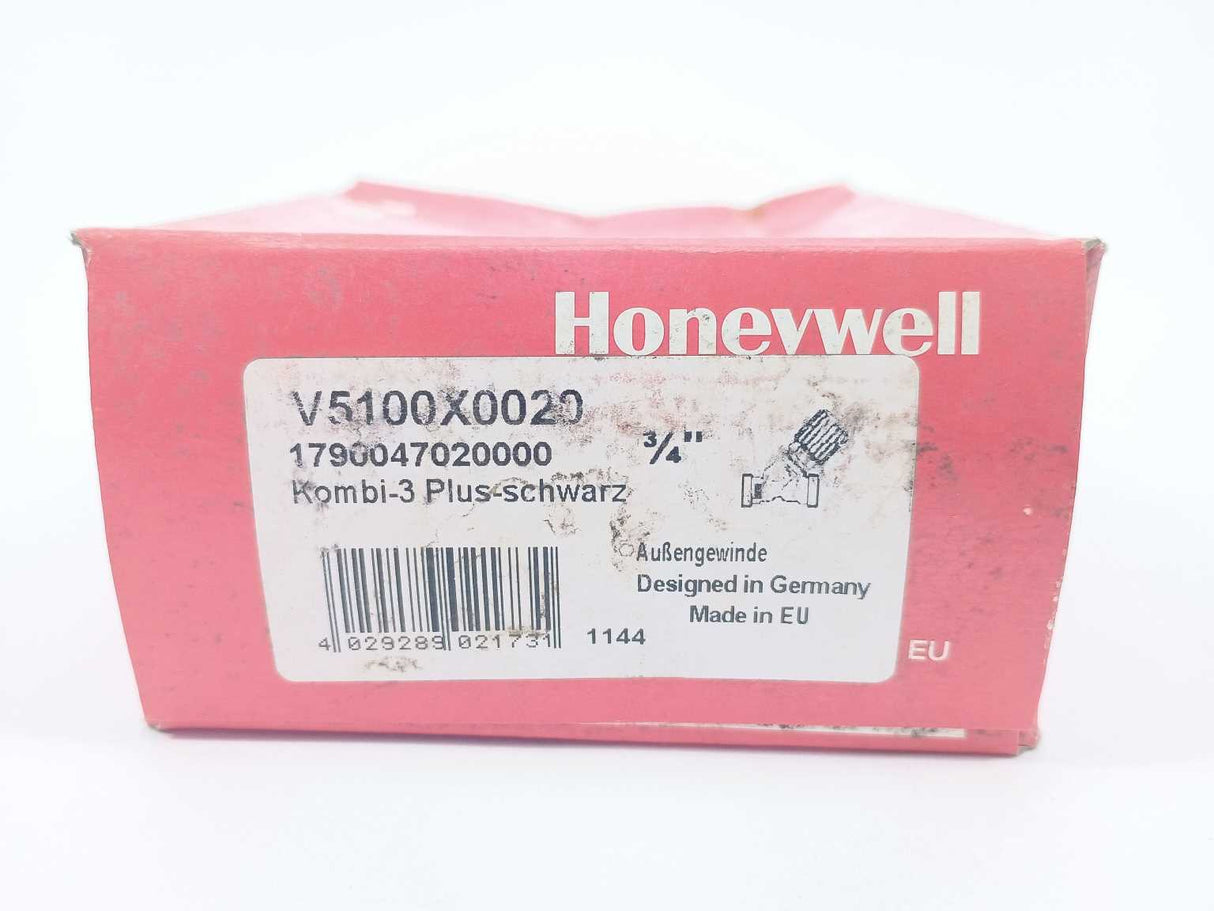 Honeywell V5100X0020 Kombi-3 Stop Valve, DN20 (3/4“), external threads