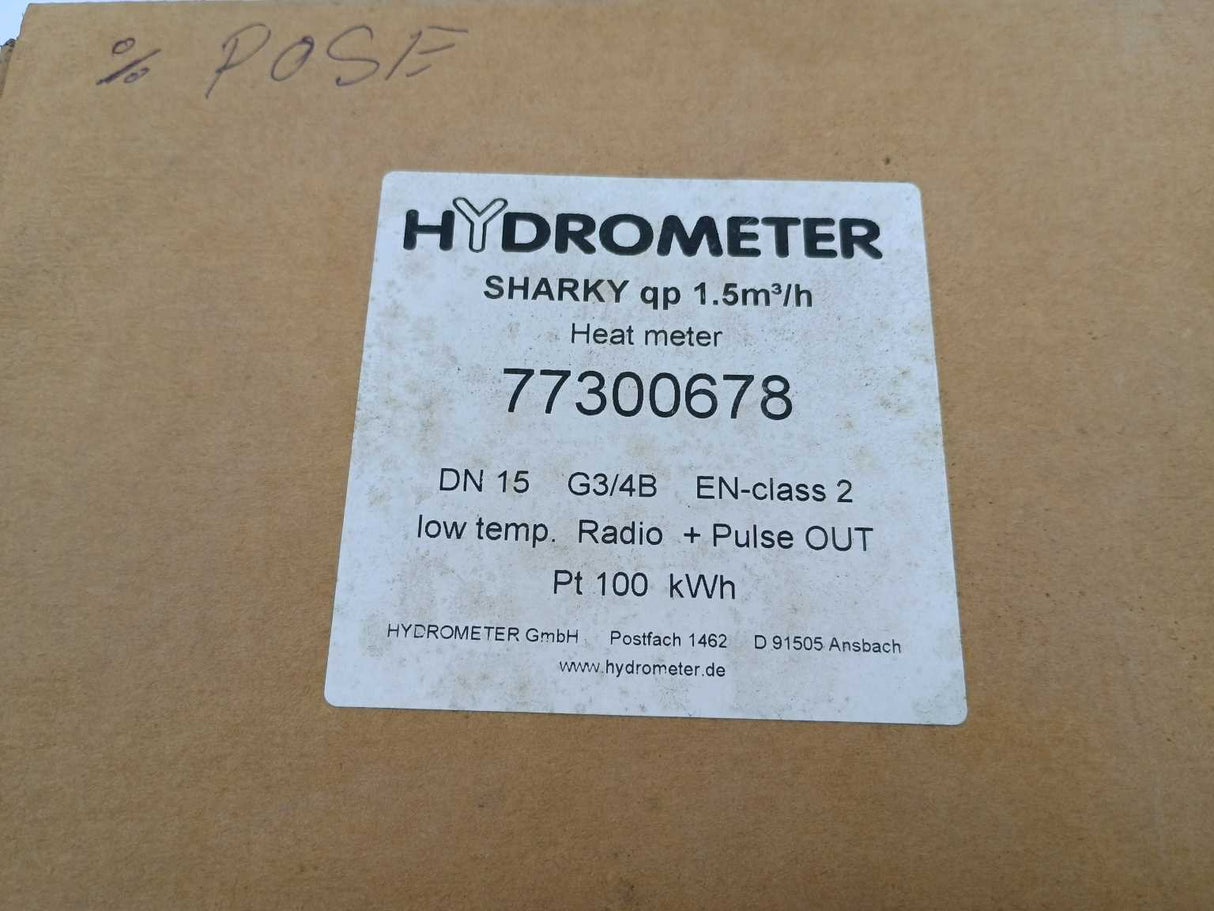 HYDROMETER SHARKY 77300678 SHARKY 773 ULTRASONIC COMPACT ENERGY METER