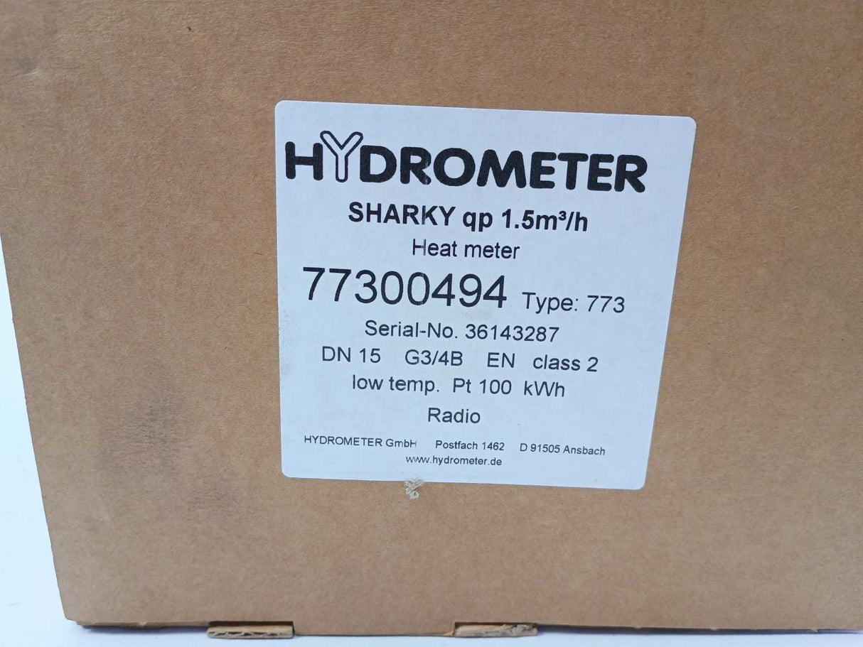 HYDROMETER SHARKY 77300494 SHARKY 773 ULTRASONIC COMPACT ENERGY METER