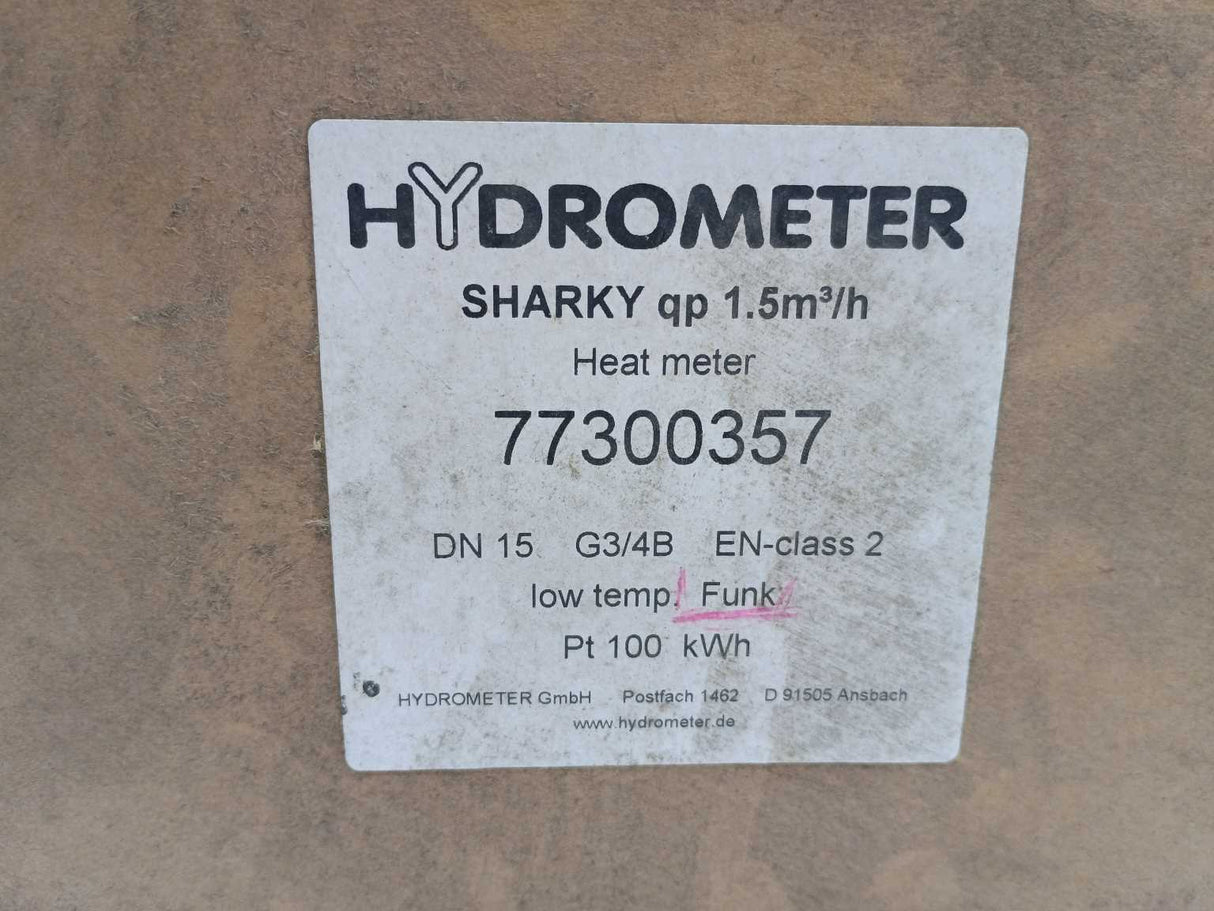 HYDROMETER SHARKY 77300357 SHARKY qp 1.5m3/h Heat meter