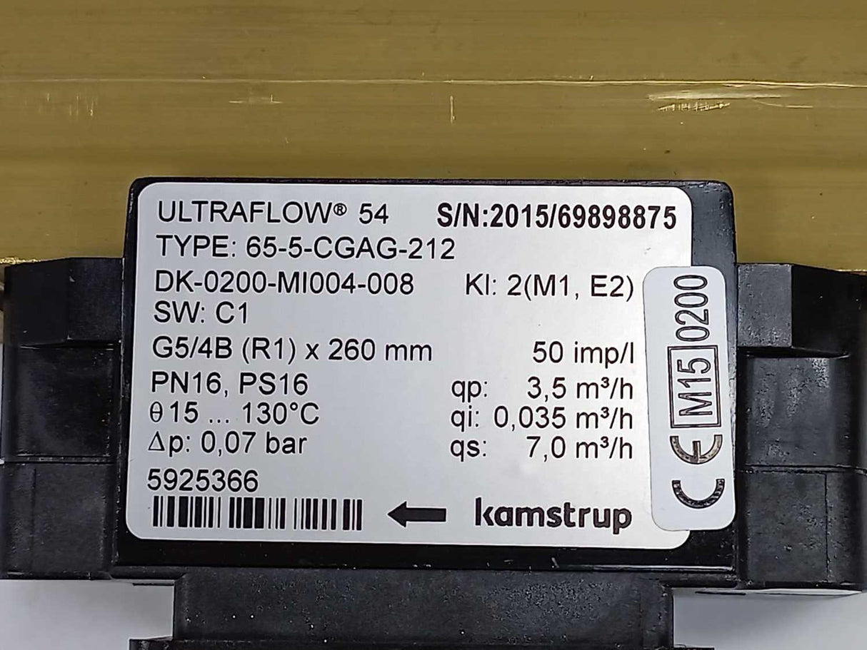 Kamstrup 602C03870B1212 W/ 65-5-CGAG-212 MULTICAL 602 ULTRAFLOW 54