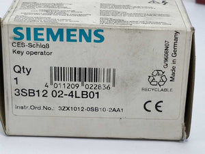 Siemens 3SB12 02-4LB01 Key operated safety lock