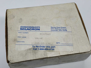 Cincinnati Milacron 5107065 Valve