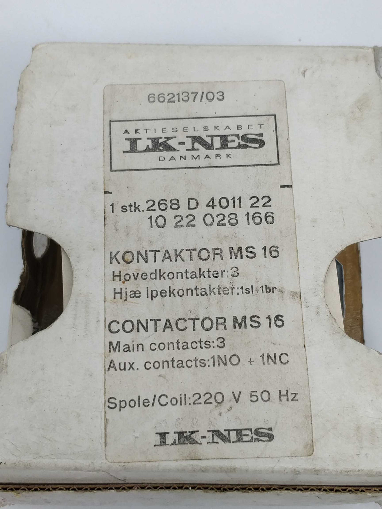 LK-NES 268 D 4011 22 MS16 contactor