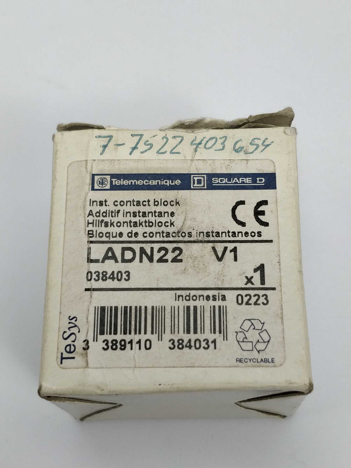 TELEMECANIQUE LADN22 Auxiliary contact block TeSys - 038403