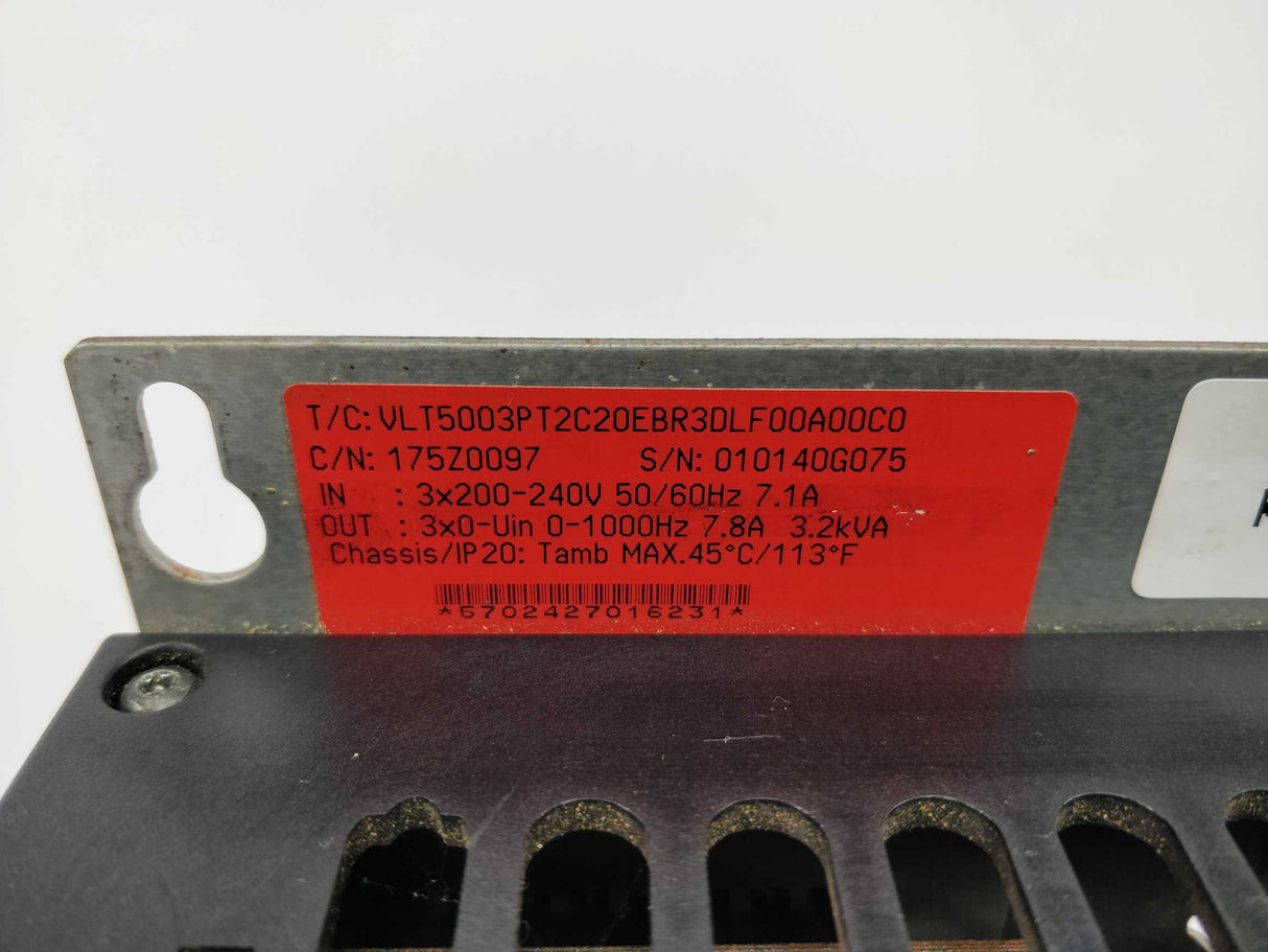 Danfoss 175Z0097 VLT5000 3.2kVA with 175Z7804