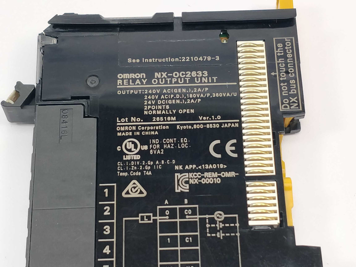 OMRON NX-OC2633 Relay Output Unit