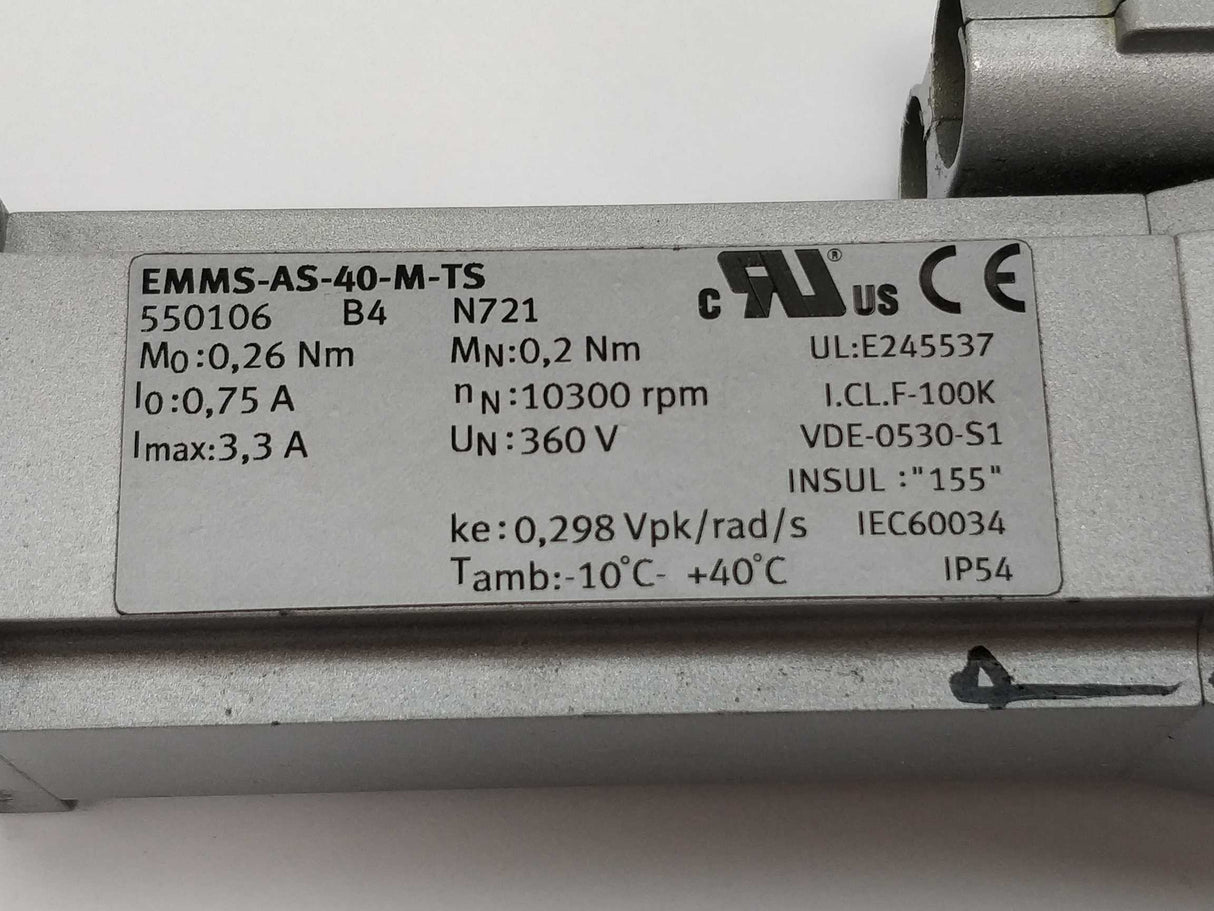 Festo EMMS-AS-40-M-TS Servo motor, 550106