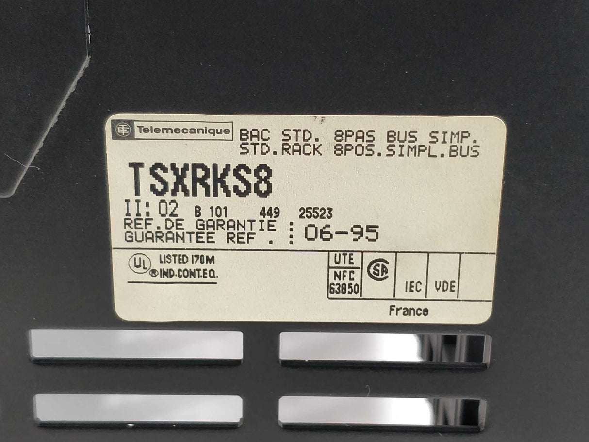 TELEMECANIQUE TSXRKS8 RACK I/O 8 Positions