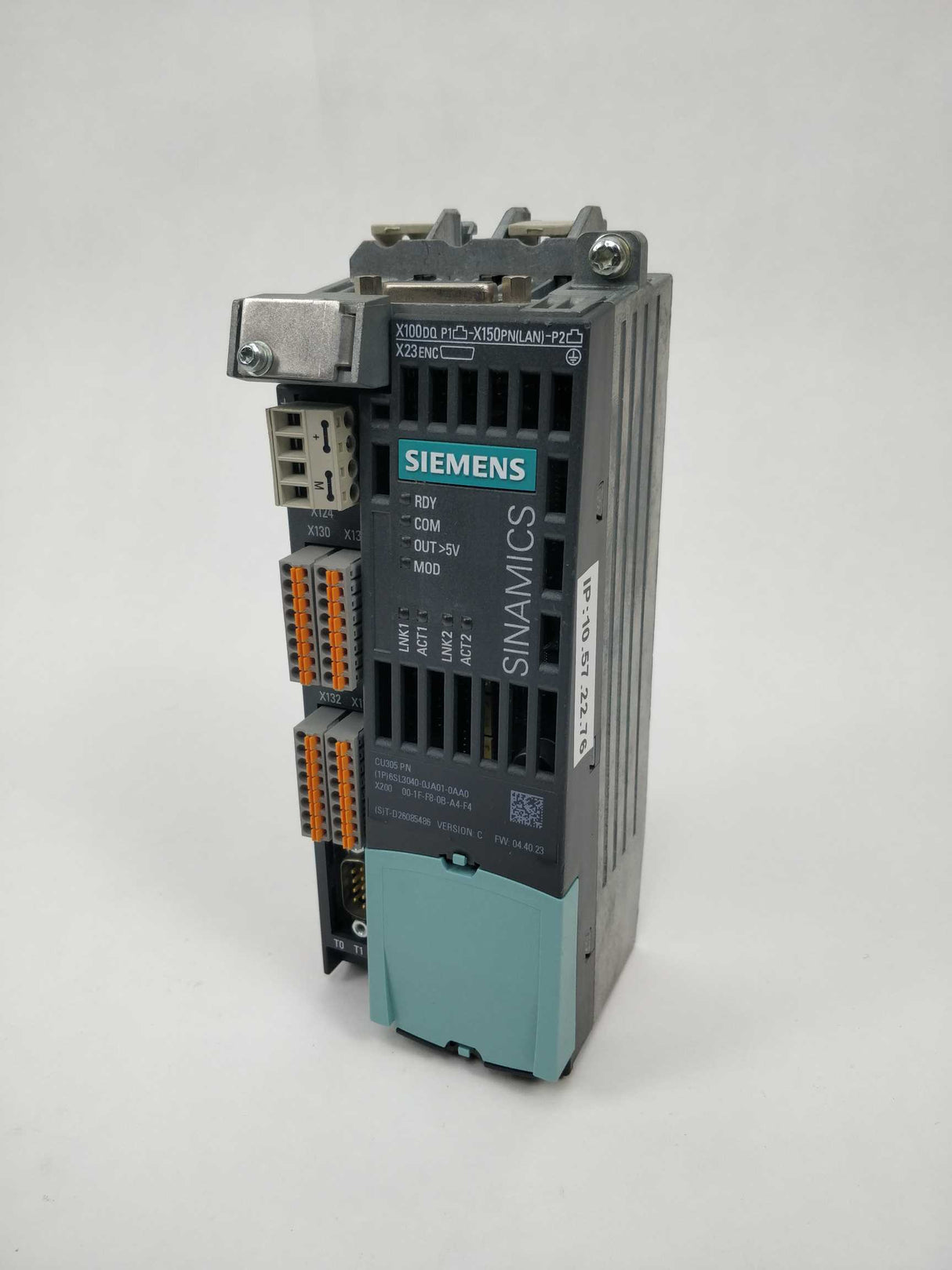 Siemens 6SL3040-0JA01-0AA0 Sinamics S110 Control Unit CU305 DP