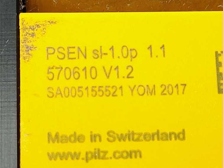 Pilz 570600 PSEN sl-1.0p 1.1 570610 V1.2 /PSEN sl-1.0 1unit 570620 V1.0