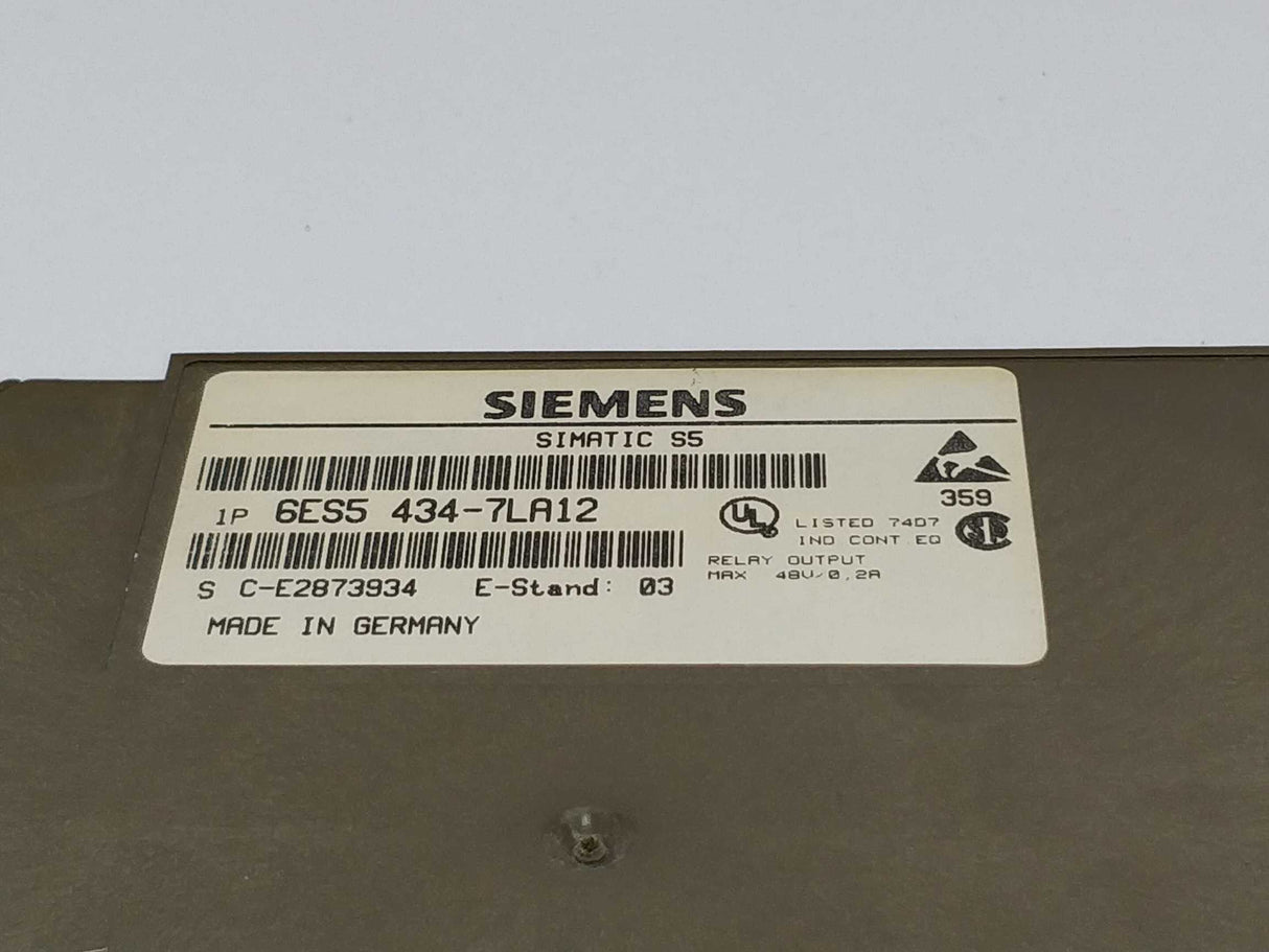 Siemens 6ES5 434-7LA12 Simatic  interrupt input module