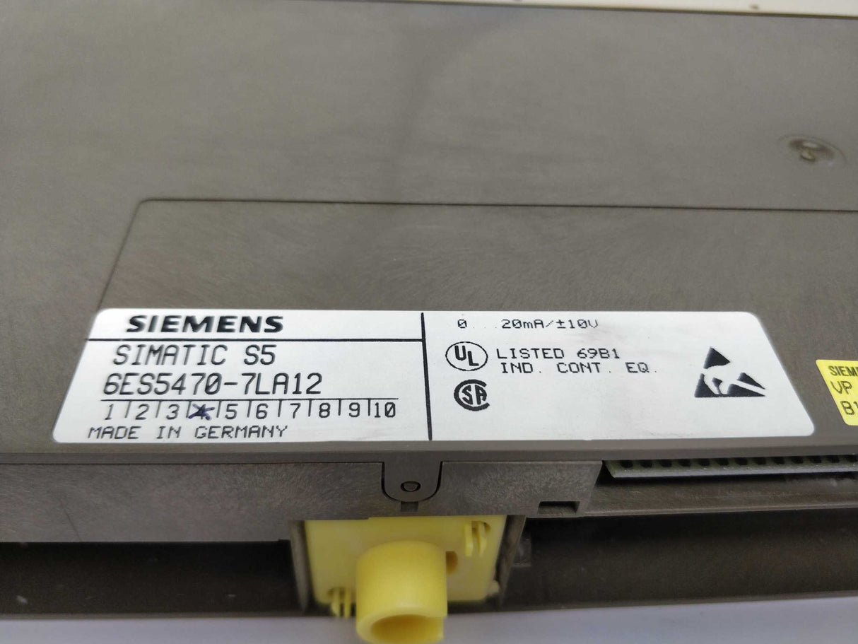 Siemens 6ES5 470-7LA12 Rev. 4 Simatic analog output module