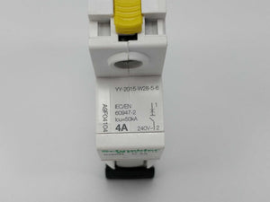 Schneider Electric A9F04104 Miniature Circuit Breaker iC60N C 4A