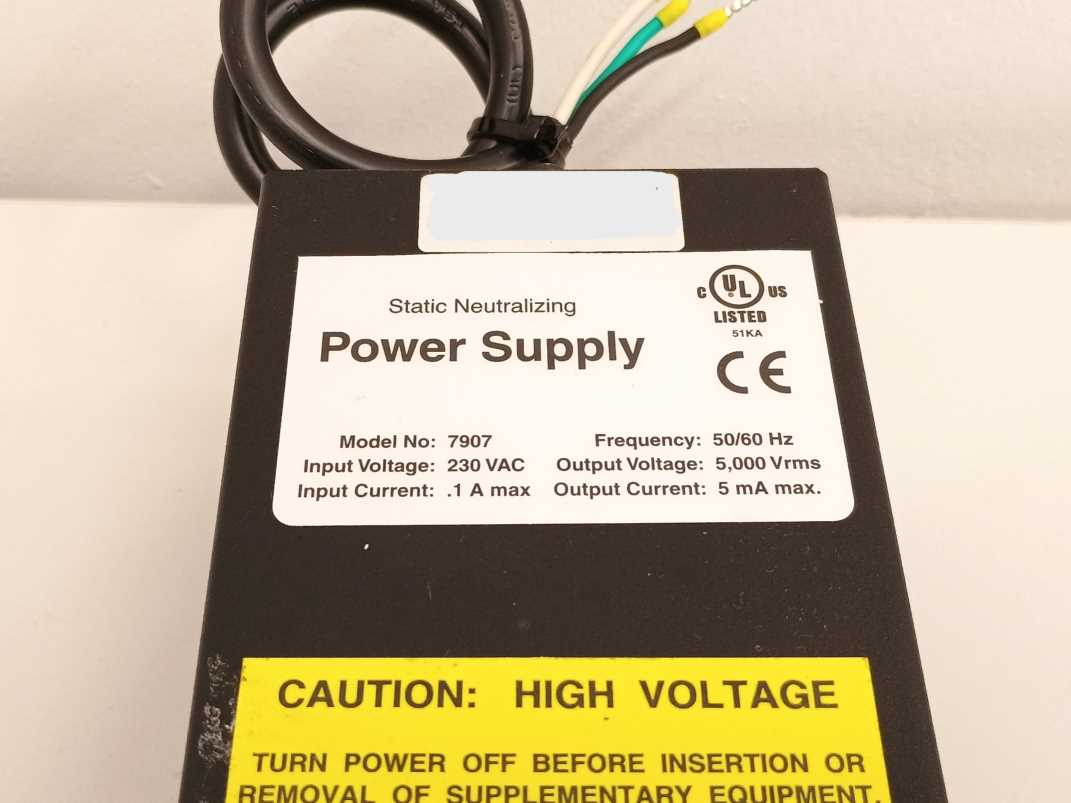 Exair 7907 Power supply