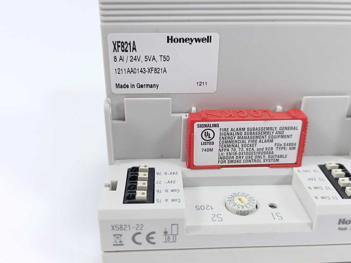 Honeywell XF821A Pluggable Panel Bus Analog Input Module