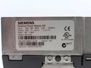 Siemens 6SL3224-0BE21-5UA0 Power Module