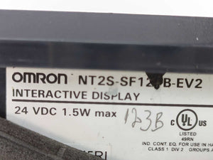 OMRON NT2S-SF123B-EV2 INTERACTIVE DISPLAY 24 VDC 1.6W max.