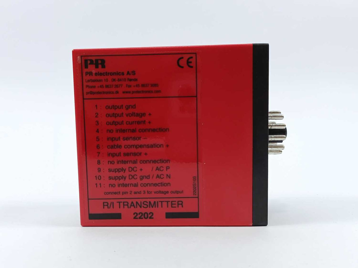 PR Electronics 2202L1D R/I Transmitter Supply: 24V 0,9W