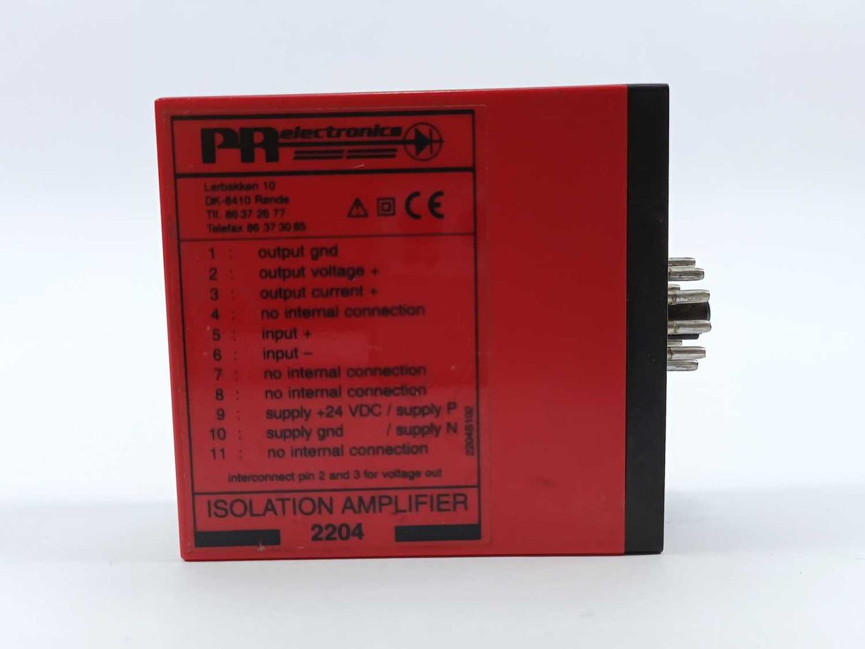 PR Electronics 2204 B2B Isolation Amplifier Supply: 230V 50/60Hz 2,7W