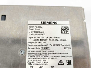 Siemens 6EP1334-3BA10 Sitop PSU200M Power Supply