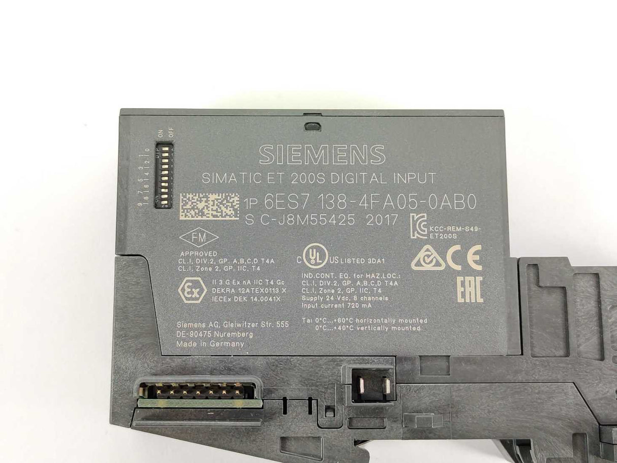 Siemens 6ES7138-4FA05-0AB0 PROFIsafe 4/8 F-DI DC24V & 6ES7193-4CG30-0AA0