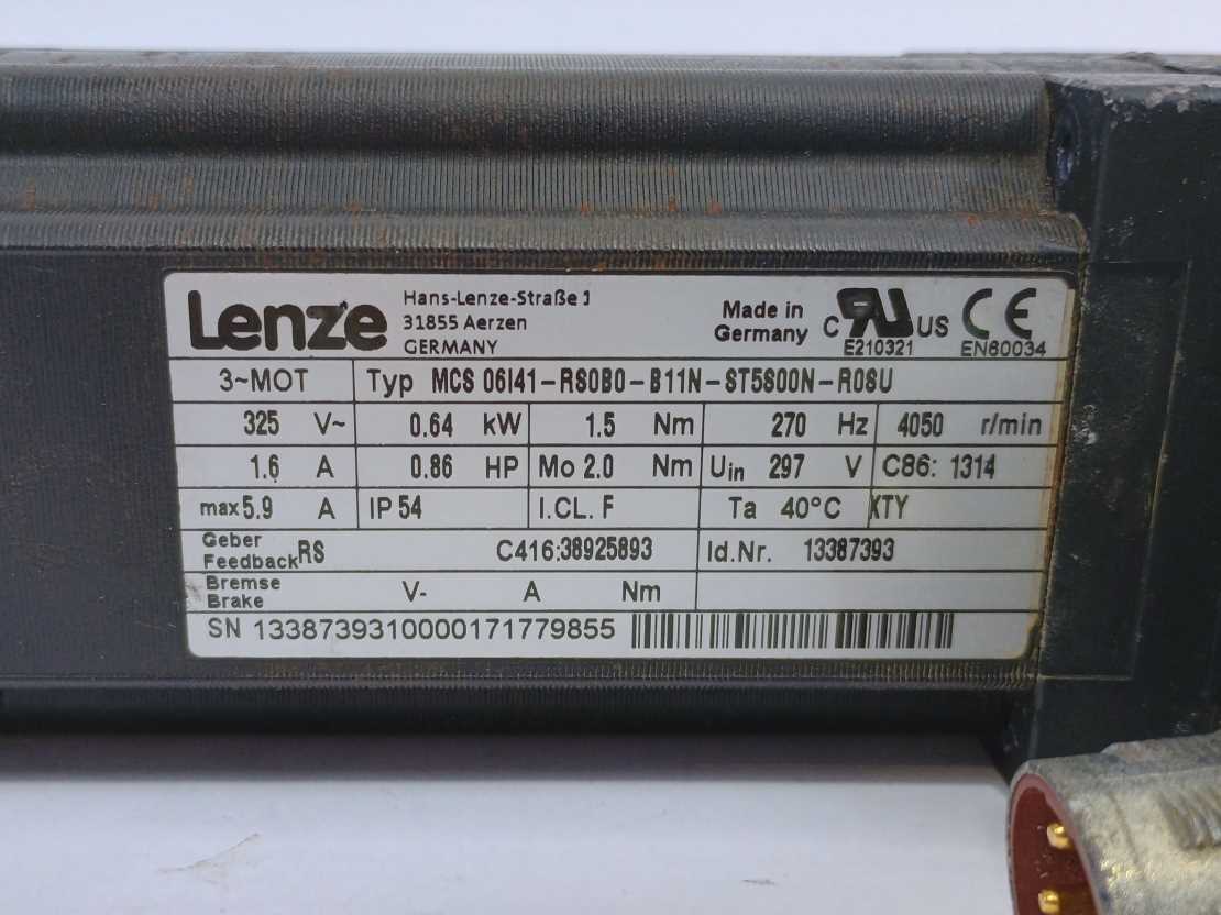 LENZE MCS06I41-RS0B0-B11N-ST5S00N-R0SU 13387393