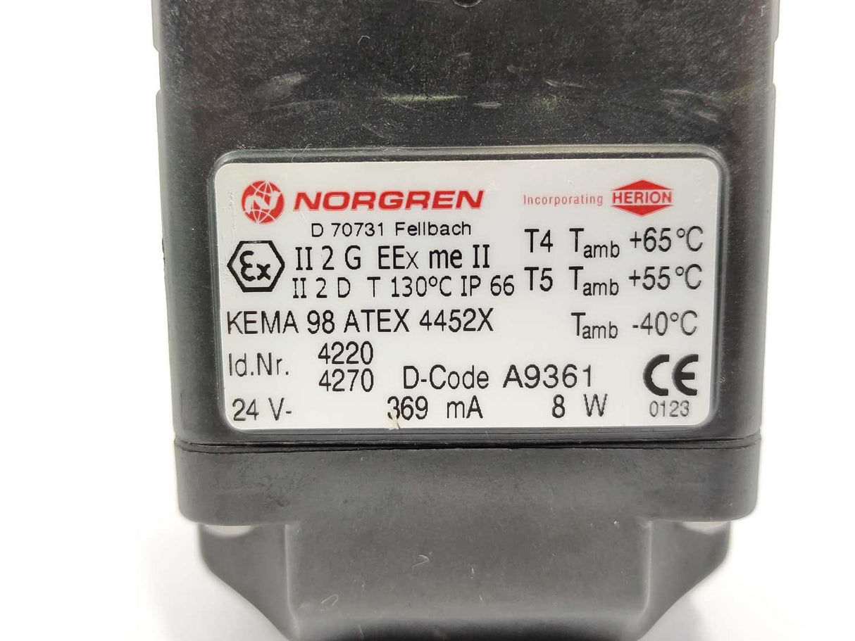 NORGREN 4220 / 4270 A9361 SOLENOID COIL