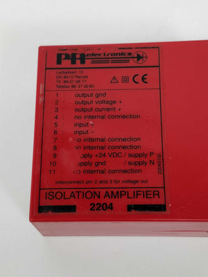 PR Electronics 2204 B2B Isolation Amplifier