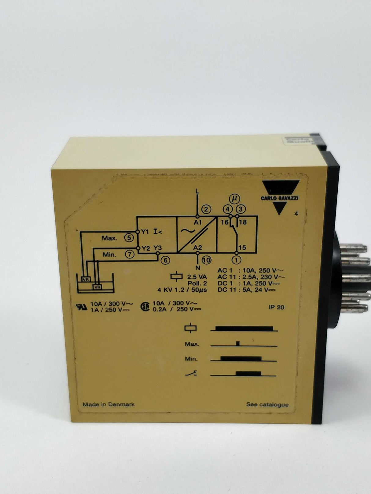 Carlo Gavazzi SV 160 230 Oil Granulates Dual Level Relay