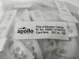 Schneider 45682-127APO/6 Apollo pre-address cards 1-126 mix