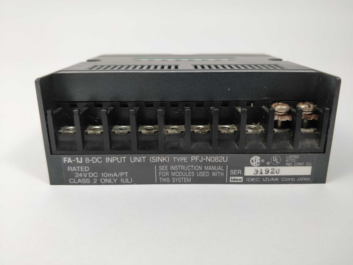 Idec PFJ-N082U FA-1J 8-DC input unit (sink)