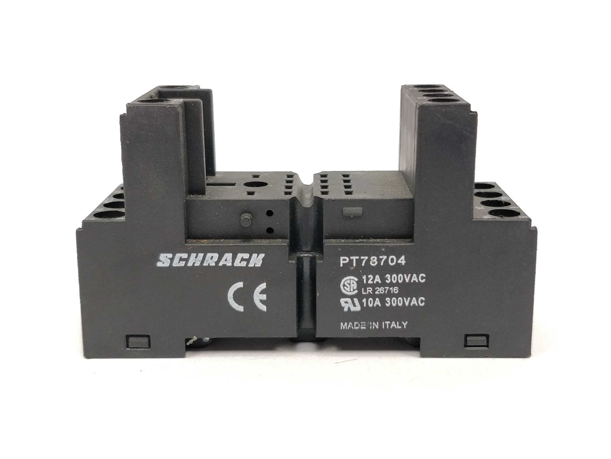 Schrack PT570L24 Plug-in Relay 14 pin 4 C/O 24VDC 6A with LED + PT78704