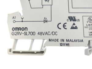 OMRON G2RV-SL700 48VAC/DC Coil Voltage Slim Input Relay with G2RV-1-S 48VDC