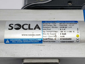 SOCLA AP10714-PA052SR Pneumatic actuator & Sanistål IP2M01